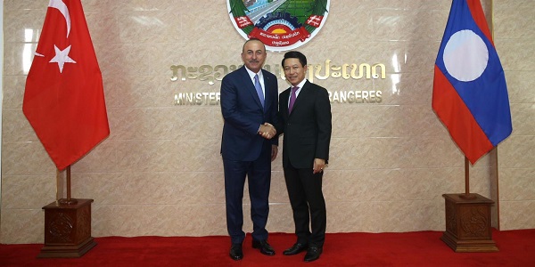 Foreign Minister Mevlüt Çavuşoğlu visited Laos, 7-8 November 2018