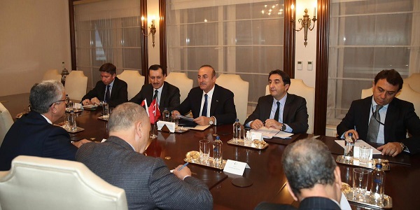 Foreign Minister Mevlüt Çavuşoğlu met with Interior Minister Fathi Bashaaga of Libya, Head of Syrian Turkmen Assembly Muhammed Vecih Cuma and Sergio Sousa Pinto, Chairman of the Portuguese Parliamentary Committee on Foreign Affairs, 19 December 2018