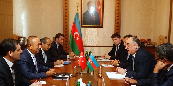Le ministre des Affaires étrangères Mevlüt Çavuşoğlu s'est rendu en Azerbaïdjan, 24 juillet 2018