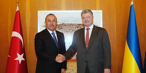 Dışişleri Bakanı Mevlüt Çavuşoğlu’nun Ukrayna Cumhurbaşkanı Petro Poroşenko ile görüşmesi, 9 Nisan 2018