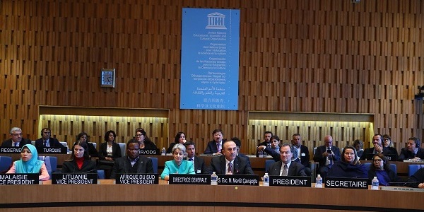 Foreign Minister Mevlüt Çavuşoğlu visited Paris, 5 October 2017