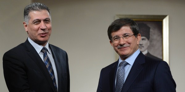 Foreign Minister Davutoğlu meets with President of Iraqi Turkmen Front, Arshad al-Salihi