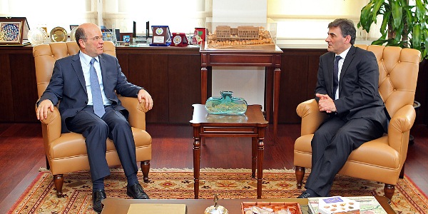 Deputy Foreign Minister Koru meets with Kosovo Public Administration Minister Yağcılar.