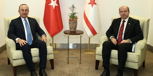 Meeting of Foreign Minister Mevlüt Çavuşoğlu with President Ersin Tatar of the Turkish Republic of Northern Cyprus, 27 October 2020