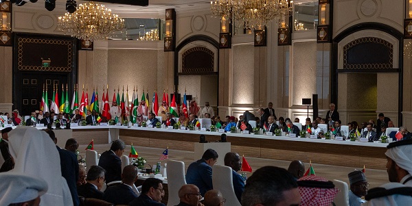 Participation of Hakan Fidan, Minister of Foreign Affairs of the Republic of Türkiye, in the Foreign Ministers Meeting of the Organization of Islamic Cooperation-Arab League Joint Extraordinary Summit, 14 September 2025, Doha