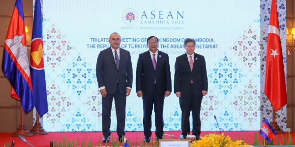 Visit of Foreign Minister Mevlüt Çavuşoğlu to Cambodia to Participate in the Fourth ASEAN-Türkiye Sectoral Dialogue Partnership Trilateral Meeting, 3 August 2022