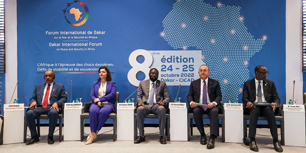 Visit of Foreign Minister Mevlüt Çavuşoğlu to Senegal to Participate in the 8th edition of International Forum of Dakar on Peace and Security in Africa, 25 October 2022