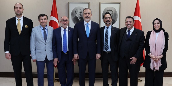 Meeting of Foreign Minister Hakan Fidan with the Delegation Headed by Oussama Jammal, Secretary General of US Council of Muslim Organizations, 7 September 2023, Ankara