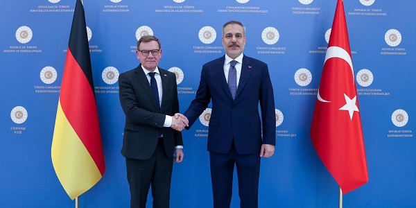 لقاء السيد وزير الخارجية هاكان فيدان مع وزير الخارجية الألماني يوهان فاديفول، 12 مارس/ آذار 2026، أنقرة