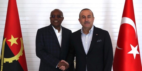 Meeting of Foreign Minister Mevlüt Çavuşoğlu with Foreign Minister Manuel Domingos Augusto of Angola, 13 April 2019‬
