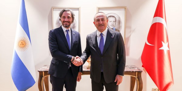 Meeting of Foreign Minister Mevlüt Çavuşoğlu with Santiago Cafiero, Minister of Foreign Affairs of Argentina, 3 February 2023, Istanbul