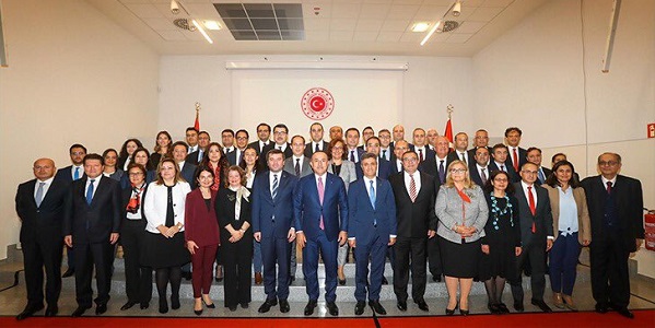 Visit of Foreign Minister Mevlüt Çavuşoğlu to Düsseldorf for the meeting of Turkish Consuls General serving in European countries, 2 October 2019