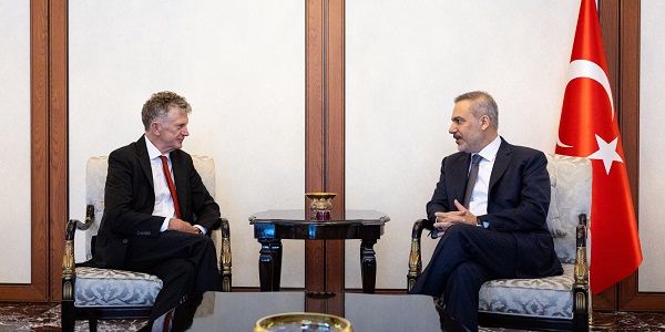 Minister of Foreign Affairs Hakan Fidan received Jonathan Powell, National Security Adviser of the United Kingdom, 31 July 2026, Ankara