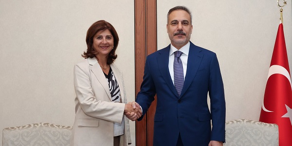 Minister of Foreign Affairs Hakan Fidan received María Angela Holguín Cuéllar, Personal Envoy of the UN Secretary-General on Cyprus, 24 July 2026, Ankara