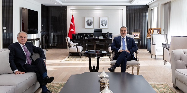 Minister of Foreign Affairs Hakan Fidan received Jean Arnault, Personal Envoy of the UN Secretary-General on the Middle East Conflict and its Consequences, 6 May 2026, Ankara