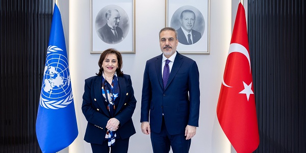 Minister of Foreign Affairs Hakan Fidan received Sima Bahous, Executive Director of UN Women, 16 May 2024, Ankara