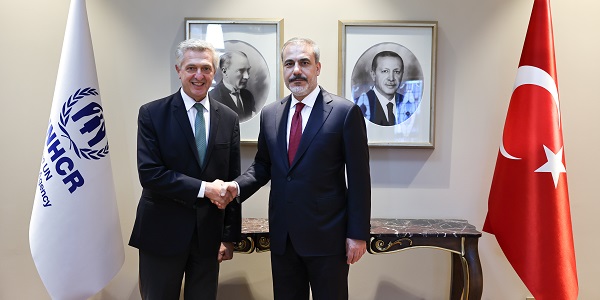 Meeting of Foreign Minister Hakan Fidan with Filippo Grandi, UN High Commissioner for Refugees, 15 September 2023, Istanbul