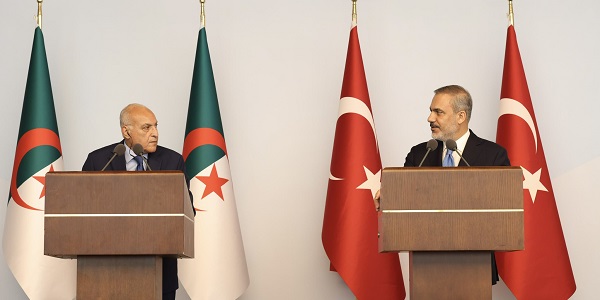 Meeting of Foreign Minister Hakan Fidan with Ahmed Attaf, Minister of Foreign Affairs and National Community Abroad of Algeria, 7 September 2023, Ankara