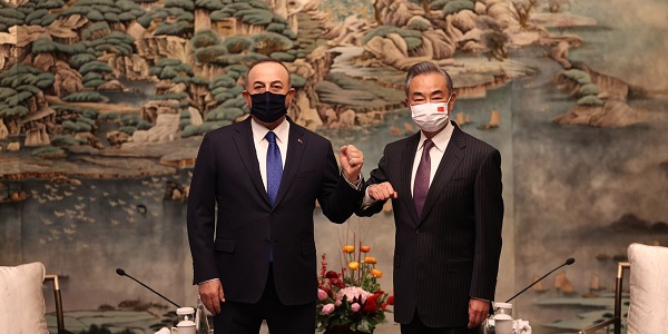 Visite du ministre des Affaires étrangères Mevlüt Çavuşoğlu en République populaire de Chine, le 12 janvier 2022