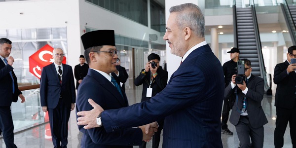 Minister of Foreign Affairs Hakan Fidan met with Sugiono, Minister of Foreign Affairs of Indonesia, 9 January 2026, Ankara