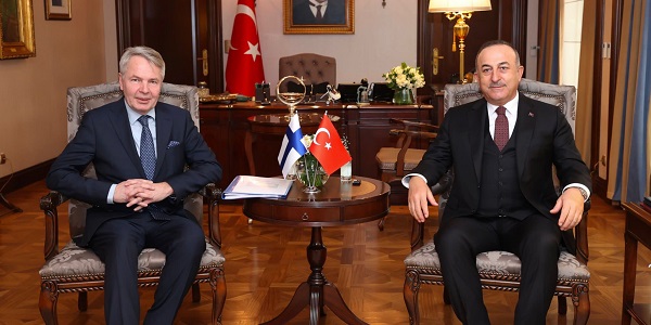 Meeting of Foreign Minister Mevlüt Çavuşoğlu with Foreign Minister Pekka Haavisto of Finland, 8 February 2022