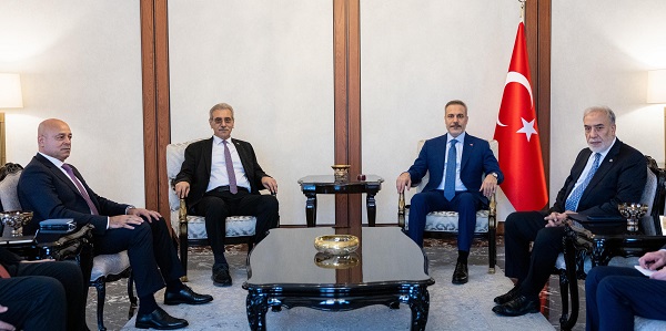 Minister of Foreign Affairs Hakan Fidan received Dr. Ali Shaath, Chief Commissioner of the National Committee for the Administration of Gaza, 14 February 2026, Ankara