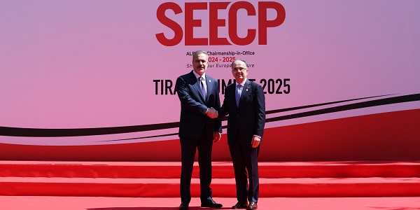 Participation of Hakan Fidan, Minister of Foreign Affairs of the Republic of Türkiye, in the Heads of Government meeting of the South-East European Cooperation Process (SEECP), 16 June 2025, Tiran