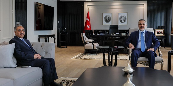 Министр иностранных дел Хакан Фидан принял Посла, Генерального секретаря Организации экономического сотрудничества D-8 Сохаила Махмуда, 24 февраля 2026 года, Анкара