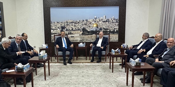 Minister of Foreign Affairs Hakan Fidan met with the Hamas delegation, 21 October 2025, Doha