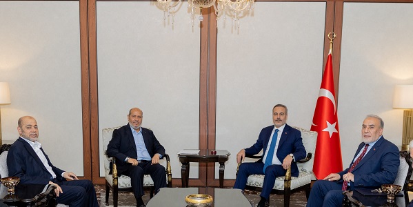 Minister of Foreign Affairs Hakan Fidan met with Halil el-Hayya, Chief of Hamas Political Bureau, 9 October 2026, Ankara