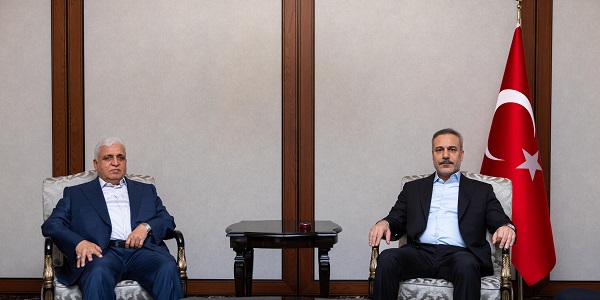 Minister of Foreign Affairs Hakan Fidan met with Falih Alfayyadh, Chairperson of al-Hashd al-Shaabi, 1 May 2026, Ankara