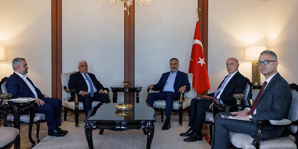 Minister of Foreign Affairs Hakan Fidan met with Falih Alfayyadh, Chairperson of al-Hashd al-Shaabi, 27 October 2025, Ankara