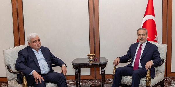 Minister of Foreign Affairs Hakan Fidan met with Falih Alfayyadh, Chairperson of al-Hashd al-Shaabi, 30 August 2025, Ankara