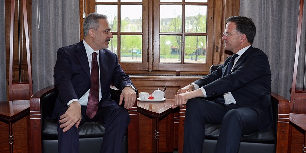 Besuch von Außenminister Hakan Fidan in den Niederlanden, 19. April 2024, Den Haag