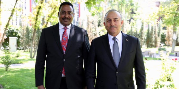 Meeting of Foreign Minister Mevlüt Çavuşoğlu with Dr. Workneh Gebeyehu, Executive Secretary of the Intergovernmental Authority on Development, 21 July 2022