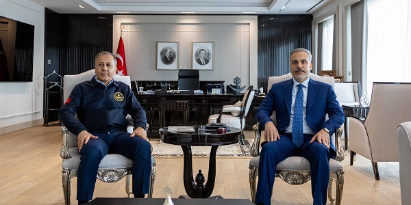 Minister of Foreign Affairs Hakan Fidan met with Ali Yerlikaya, Minister of Internal Affairs, 5 September 2025, Ankara