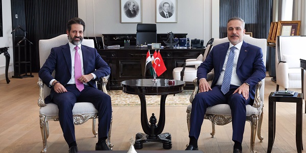 Minister of Foreign Affairs Hakan Fidan received Qubad Talabani, Deputy Prime Minister of the KRG of Iraq, 3 July 2026, Ankara