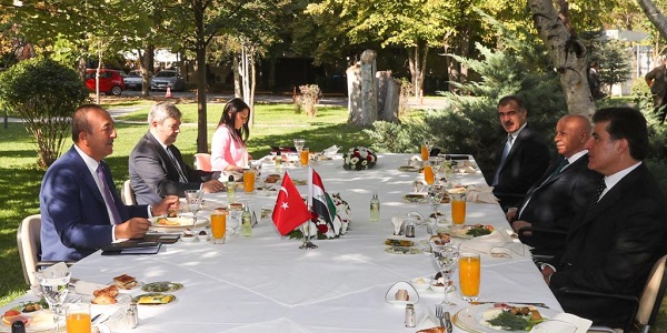Meeting of Foreign Minister Mevlüt Çavuşoğlu with President Barzani of KRG, 4 september 2020