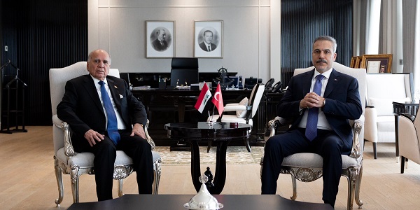 Minister of Foreign Affairs Hakan Fidan met with Fuad Hussein, Minister of Foreign Affairs of Iraq, 28 July 2026, Ankara