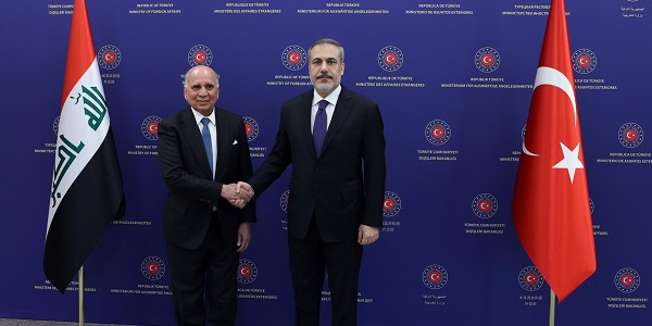 Minister of Foreign Affairs  Hakan Fidan  hosted Iraqi Deputy Prime Minister and Minister of Foreign Affairs Fuad Hussein, 19 December 2023, Ankara