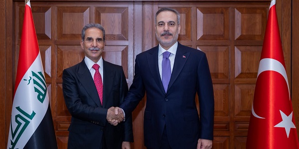 Minister of Foreign Affairs Hakan Fidan met with Faiq Zidan, President of the Supreme Judicial Council of Iraq, 30 July 2026, Ankara