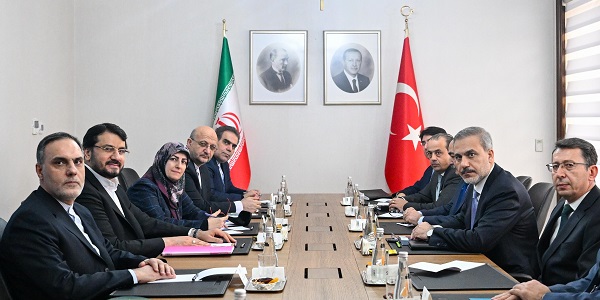 Minister Hakan Fidan hosted Mehrdad Bazrpash, Minister of Road and Urban Development of Iran, 3 January 2024, Ankara