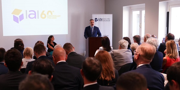 Minister of Foreign Affairs Hakan Fidan delivered a speech at the Institute of International Affairs (IAI), 12 September 2025, Rome