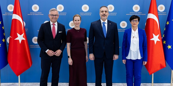 Minister of Foreign Affairs Hakan Fidan met with Kaja Kallas, EU High Representative for Foreign Affairs and Security Policy/ Vice-President of the European Commission, Marta Kos, EU Commissioner for Enlargement, Magnus Brunner, EU Commissioner for Internal Affairs and Migration, 30 June 2026, Ankara