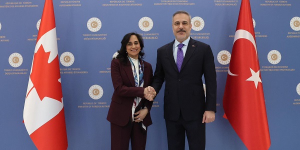 Minister of Foreign Affairs Hakan Fidan met with  Anita Anand, Minister of Foreign Affairs of Canada, 17 March 2026, Ankara