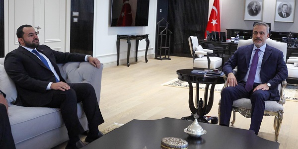 Minister of Foreign Affairs Hakan Fidan received Mohammed bin Abdulaziz Al-Khulaifi, Minister of State at the Ministry of Foreign Affairs of Qatar, 10 February 2026, Ankara