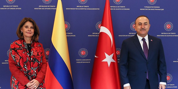 Meeting of Foreign Minister Mevlüt Çavuşoğlu with Marta Lucia Ramirez, Vice President and Foreign Minister of Colombia, 1 April 2022
