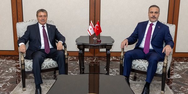 Minister of Foreign Affairs Hakan Fidan met with Ünal Üstel, Prime Minister of the Turkish Republic of Northern Cyprus, 26 October 2026, Ankara