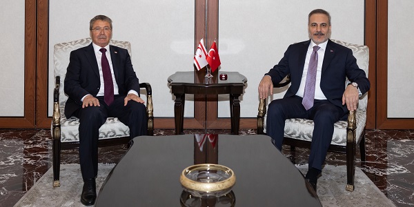 Minister of Foreign Affairs Hakan Fidan met with Ünal Üstel, Prime Minister of the Turkish Republic of Northern Cyprus, 8 September 2026, Ankara
