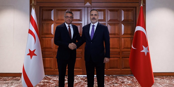 Minister of Foreign Affairs Hakan Fidan met with Tufan Erhürman, President of the Turkish Republic of Northern Cyprus, 13 November 2025, Ankara
